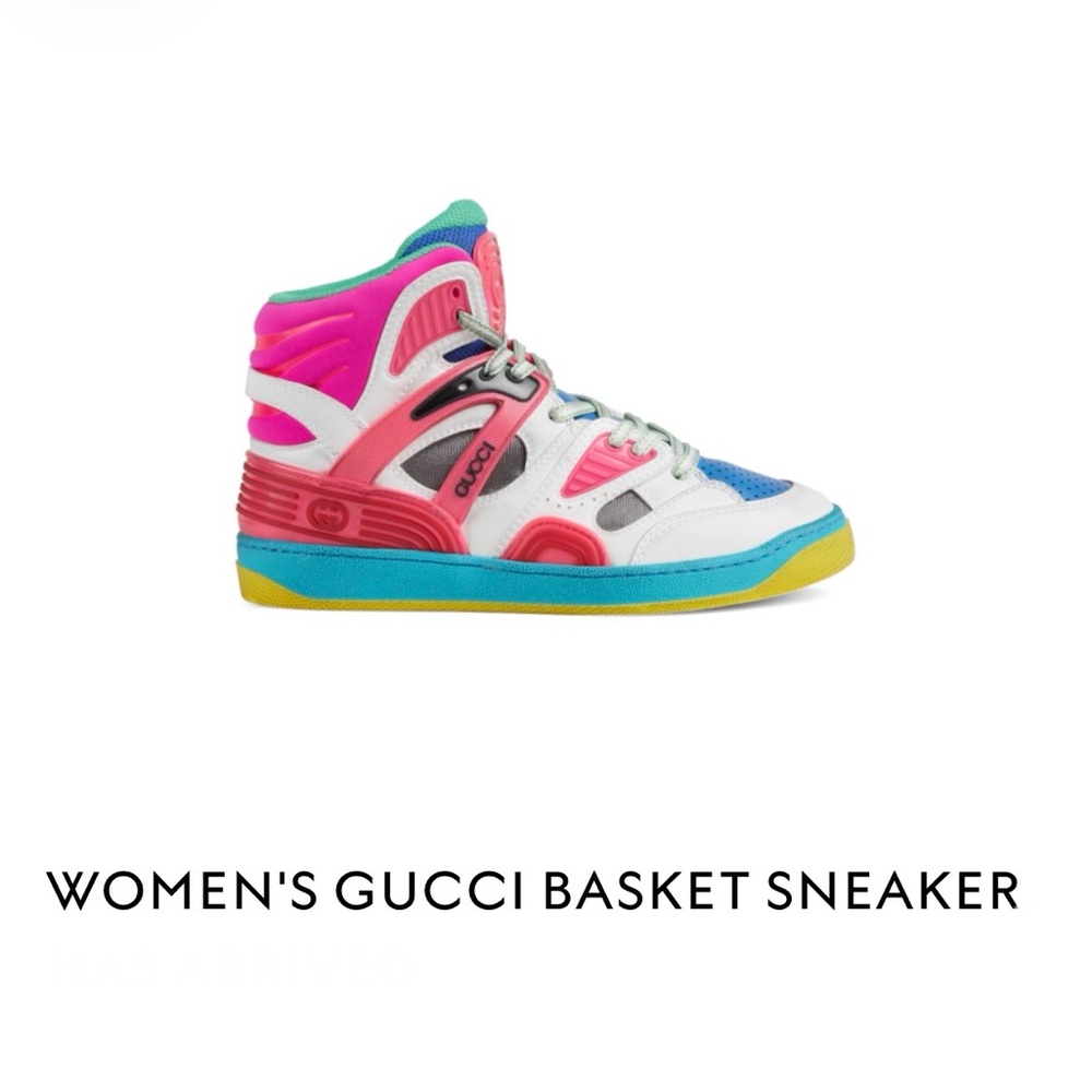 Gucci Women's Colorful Basket Sneakers